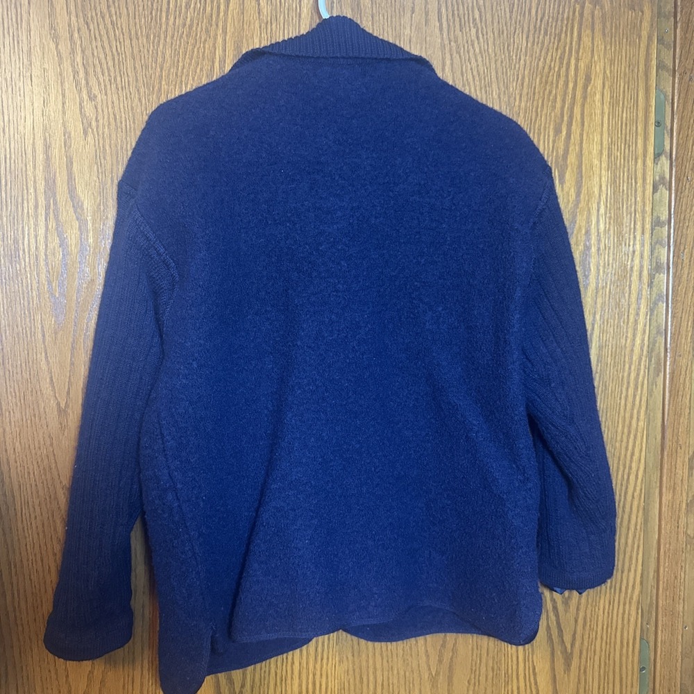 Caribbean Pacific Women's Wool Jacket Coat Zip Up‎ Pockets Lined Sleeves Large - Picture 8 of 9
